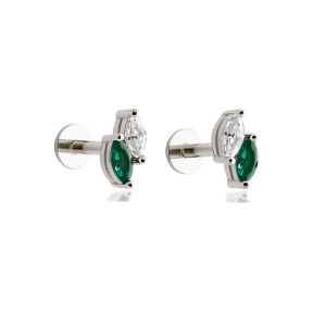 JP8751vhnl-Y10  925 Silver Body Jewelry  WT:0.63g  6.7*3.2mm  EH1687