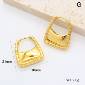 GEE002564bhia-066  Handmade Polished  Stainless Steel Earrings  BC24110259E