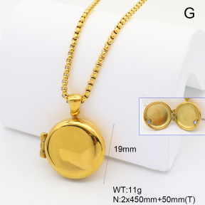 GEN002089bhil-066  18K PVD,Handmade Polished  Stainless Steel Necklace  BC25060155N