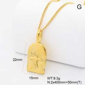 GEN002159bhva-066  BC25090307N  Stainless Steel Necklace  18K PVD,Handmade Polished