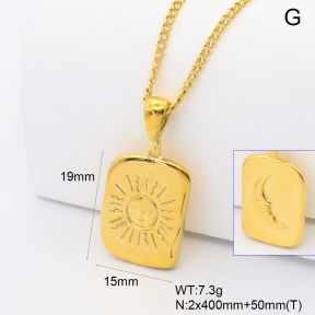 GEN002161bhva-066  BC25090308N  Stainless Steel Necklace  18K PVD,Handmade Polished