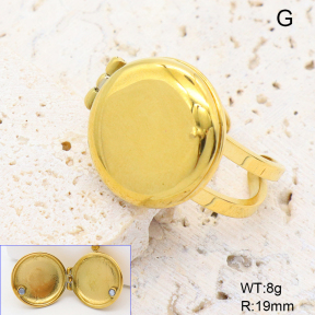 GER002676vhhl-066  18K PVD,Handmade Polished  Stainless Steel Ring  BC25060155R