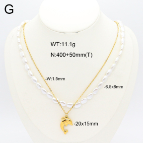 2N3002840vbpb-406  Stainless Steel Necklace