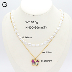 2N3002844bbov-406  Stainless Steel Necklace