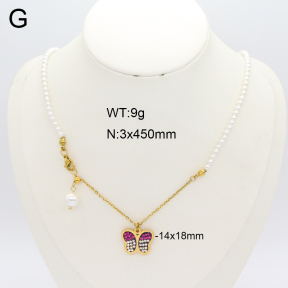 2N3002848bhia-406  Stainless Steel Necklace