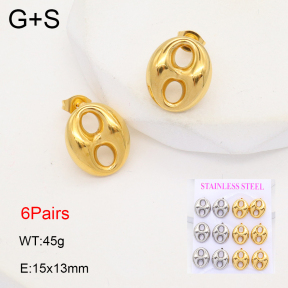 2E2006339vhov-436  Stainless Steel Earrings