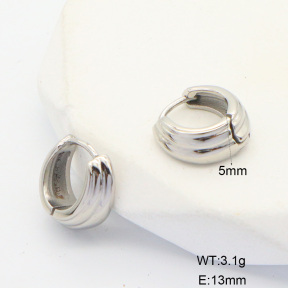 6E2007077vhhl-700  316 SS,Handmade Polished  Stainless Steel Earrings