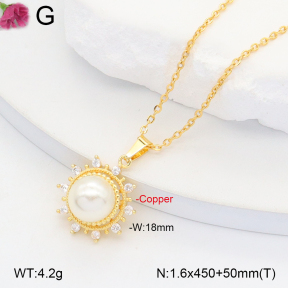 F2N300356bbml-J35  Fashion Copper Necklace