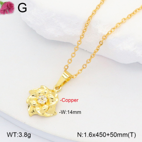 F2N401242bblo-J35  Fashion Copper Necklace