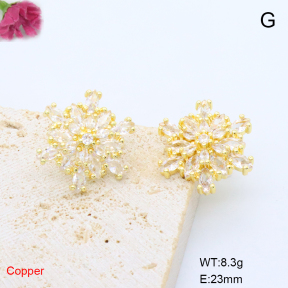 F6E405734bbov-L017  Fashion Copper Earrings