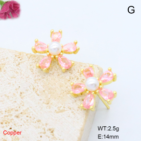 F6E405740ablb-L017  Fashion Copper Earrings