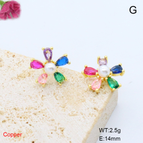 F6E405744ablb-L017  Fashion Copper Earrings