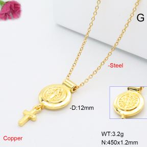 F6N201028avja-L017  Fashion Copper Necklace