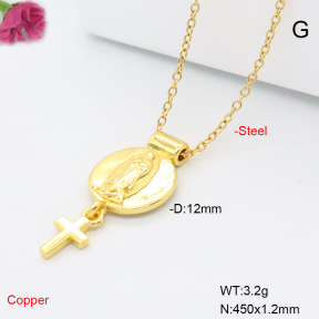 F6N201030avja-L017  Fashion Copper Necklace