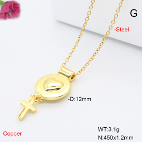 F6N201033avja-L017  Fashion Copper Necklace