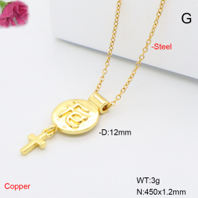 F6N201035avja-L017  Fashion Copper Necklace