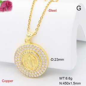 F6N408974ablb-L017  Fashion Copper Necklace