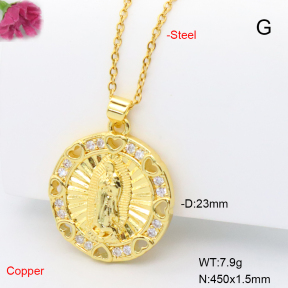 F6N408975baka-L017  Fashion Copper Necklace