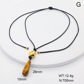 GEN002180bhva-066  BC25080238N-BN  Stainless Steel Necklace