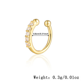 JP8819bhho-Y28  Nose Ring  Nose Ring  925 Silver Body Jewelry  WT:0.3g  D:0.8mm   
KS23032G