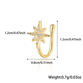 JP8823bhjj-Y28  Nose Ring  925 Silver Body Jewelry  WT:0.7g  12*12mm   
KS23032G