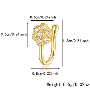 JP8825bhjl-Y28  Nose Ring  925 Silver Body Jewelry  WT:0.5g  6*6*13mm   
KS23032G