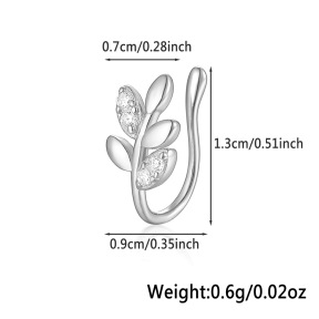 JP8834bhjl-Y28  Nose Ring  925 Silver Body Jewelry  WT:0.6g  7*13mm   
KS23032G