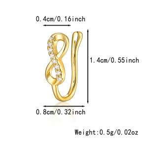 JP8835bhia-Y28  Nose Ring  925 Silver Body Jewelry  WT:0.5g  4*14mm   
KS23032G