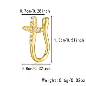 JP8837vhhl-Y28  Nose Ring  925 Silver Body Jewelry  WT:0.6g  7*13mm   
KS23032G