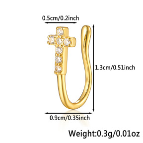 JP8843vhhl-Y28  Nose Ring  925 Silver Body Jewelry  WT:0.3g  5*13mm   
KS23032G