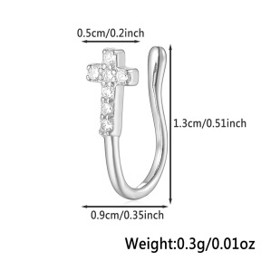 JP8844vhhl-Y28  Nose Ring  925 Silver Body Jewelry  WT:0.3g  5*13mm   
KS23032G