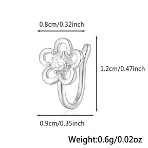 JP8854bhjl-Y28  Nose Ring  925 Silver Body Jewelry  WT:0.6g  8*12mm   
KS23032G