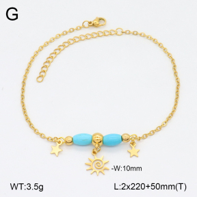 2A9001740ablb-350  Stainless Steel Anklets