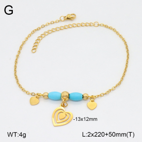 2A9001741ablb-350  Stainless Steel Anklets