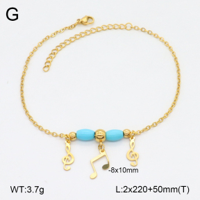 2A9001742ablb-350  Stainless Steel Anklets