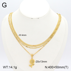 2N2007104bbov-350  Stainless Steel Necklace