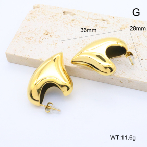 GEE002740bhia-066  316 Pin 18K PVD,Handmade Polished  Stainless Steel Earrings  BC25090256E