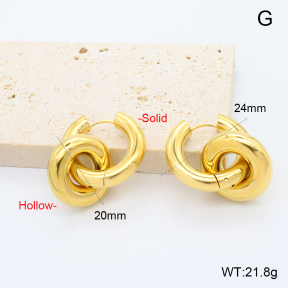 GEE002767bhia-066  316 Pin 18K PVD,Handmade Polished  Stainless Steel Earrings  BC25100350E