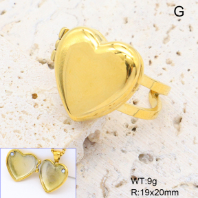 GER002685vhhl-066  18K PVD,Handmade Polished  Stainless Steel Ring  BC25060154R