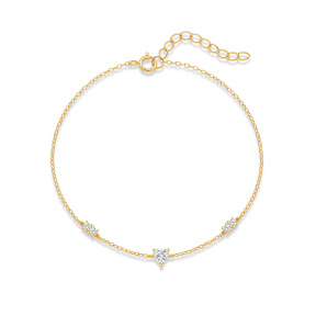 JB8883ajki-Y30  925 Silver Bracelet  WT:1.3g  B:17+3cm  60310132405C