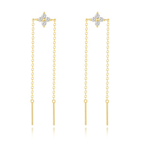 JE8878ajha-Y30  925 Silver Earrings  WT:1.15g  7*50mm  60264021688C