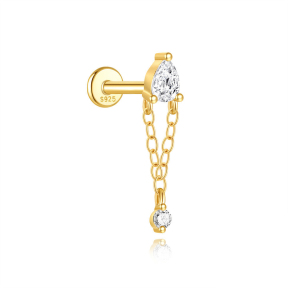 JP8913ahoi-Y30  925 Silver Body Jewelry  WT:0.49g  4*17mm  60264421257C 60264431125C 60264441059C