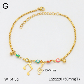 2A9001756vbll-350  Stainless Steel Anklets