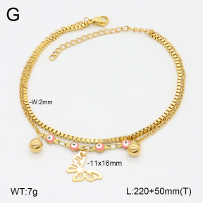 2A9001762vbll-350  Stainless Steel Anklets