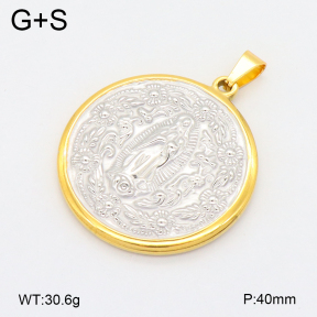 2P2004772bbov-355  Stainless Steel Pendant