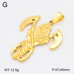 2P2004781aakl-355  Stainless Steel Pendant