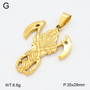 2P2004782baka-355  Stainless Steel Pendant