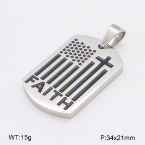 2P3000726bbml-436  Stainless Steel Pendant