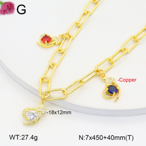 F2N401302bbov-J121  Fashion Copper Necklace