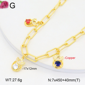 F2N401303bbov-J121  Fashion Copper Necklace